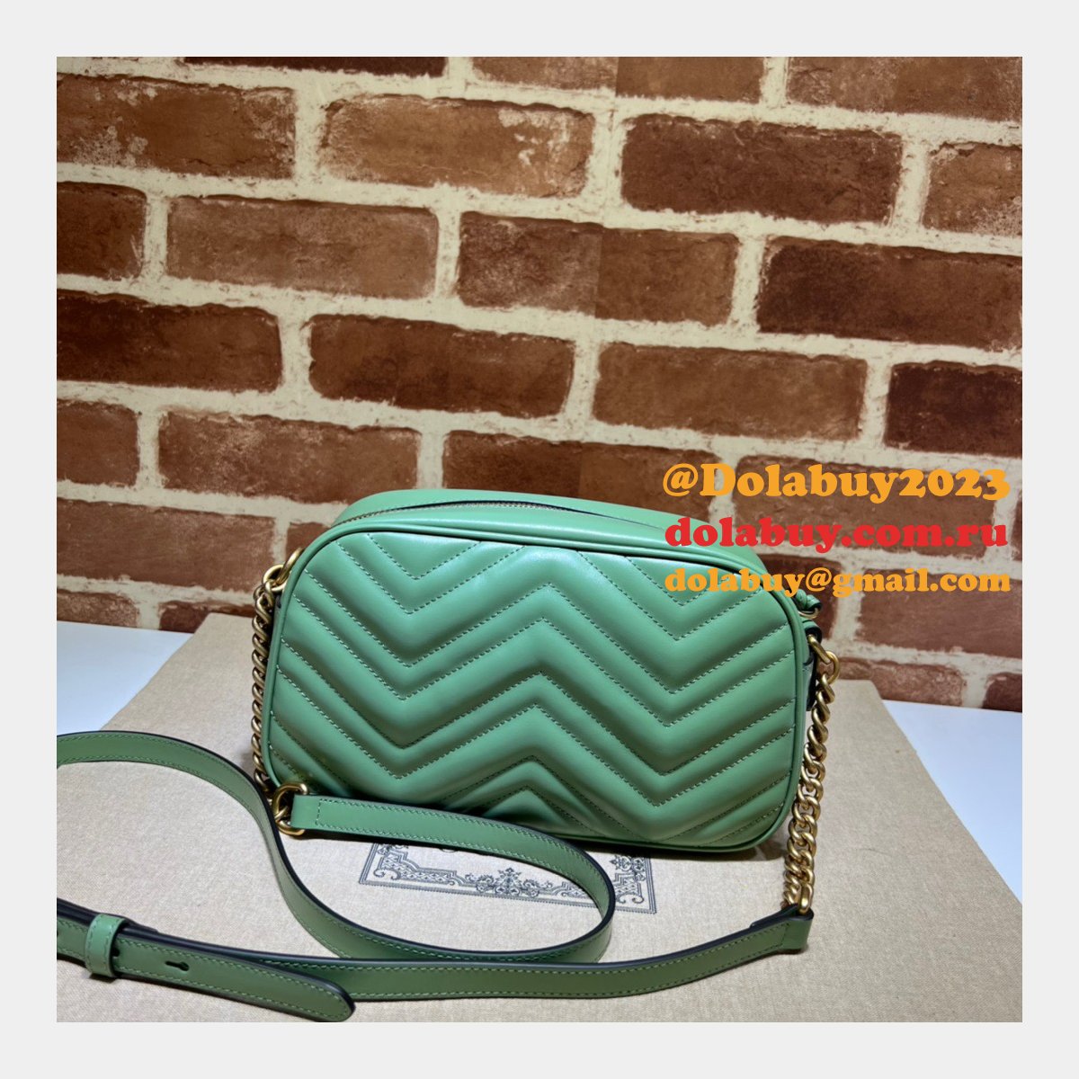 designer G*u*i leather gg marmont top 447632 matelassé shoulder bag