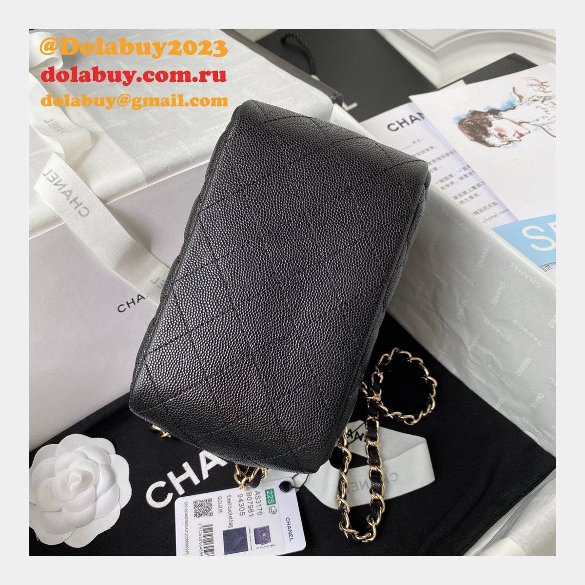 Best Online Store For Replica Bucket Lambskin AS3176 Bag