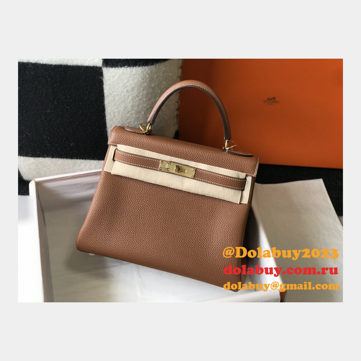 High Quality Customize Hermes Kelly 25MM/28MM TOGO LEATHER For Sale