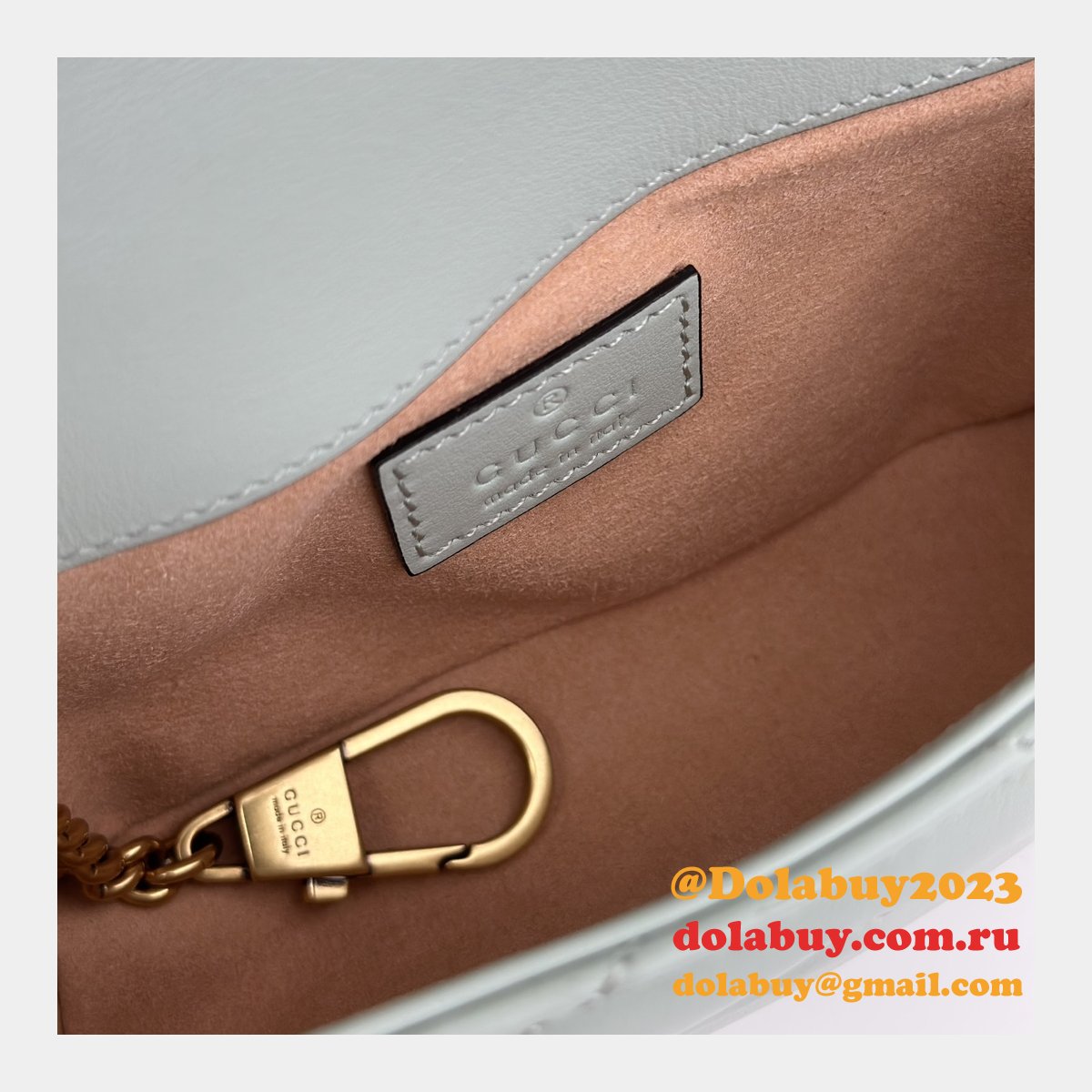 faux G*u*i matelassé shoulder gg marmont replica top bag