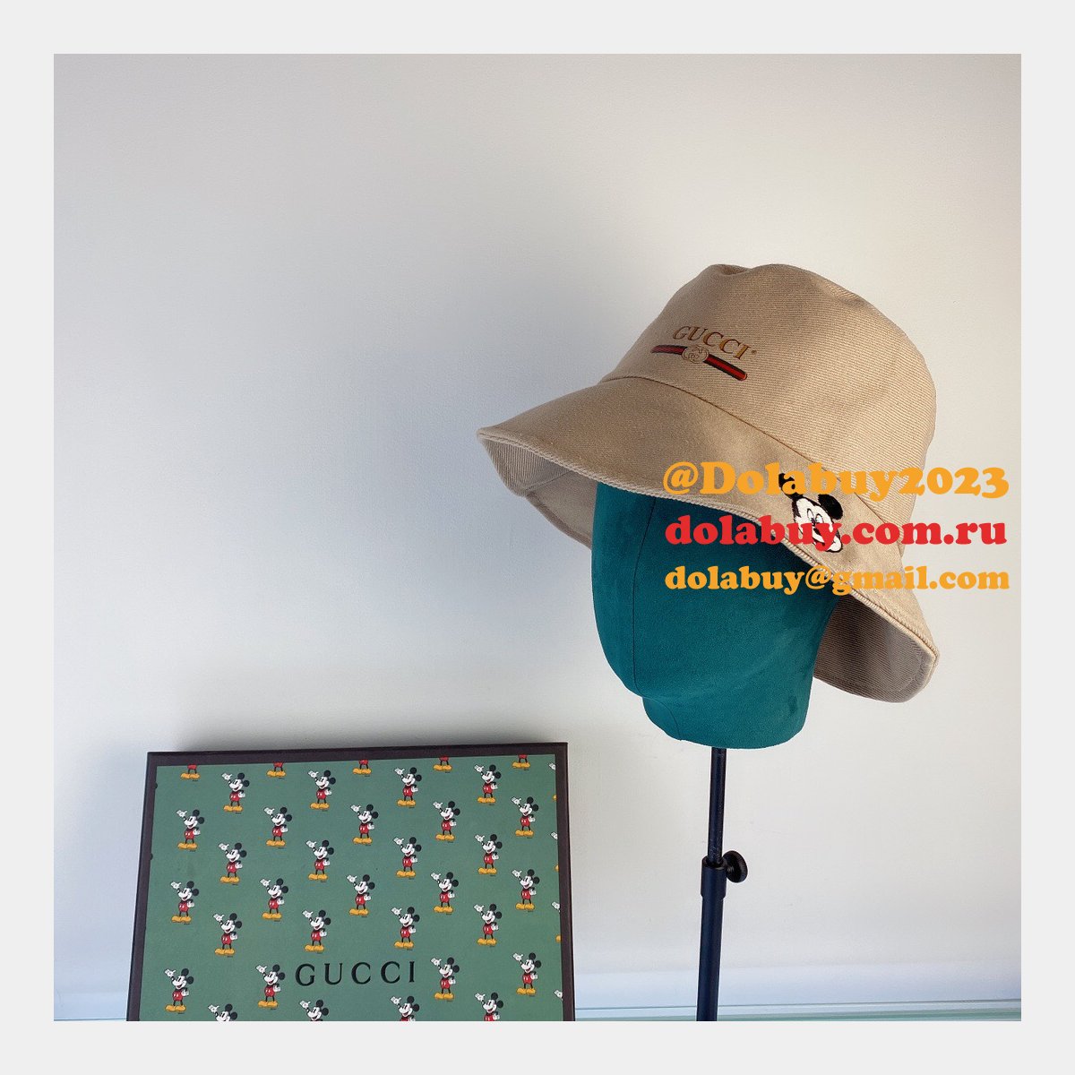 cheap G*u*i mickey fisherman hat
