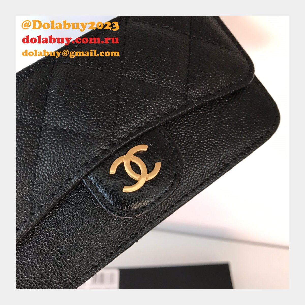 Replica CC Wallets and cardholders Designer AP0374 Black