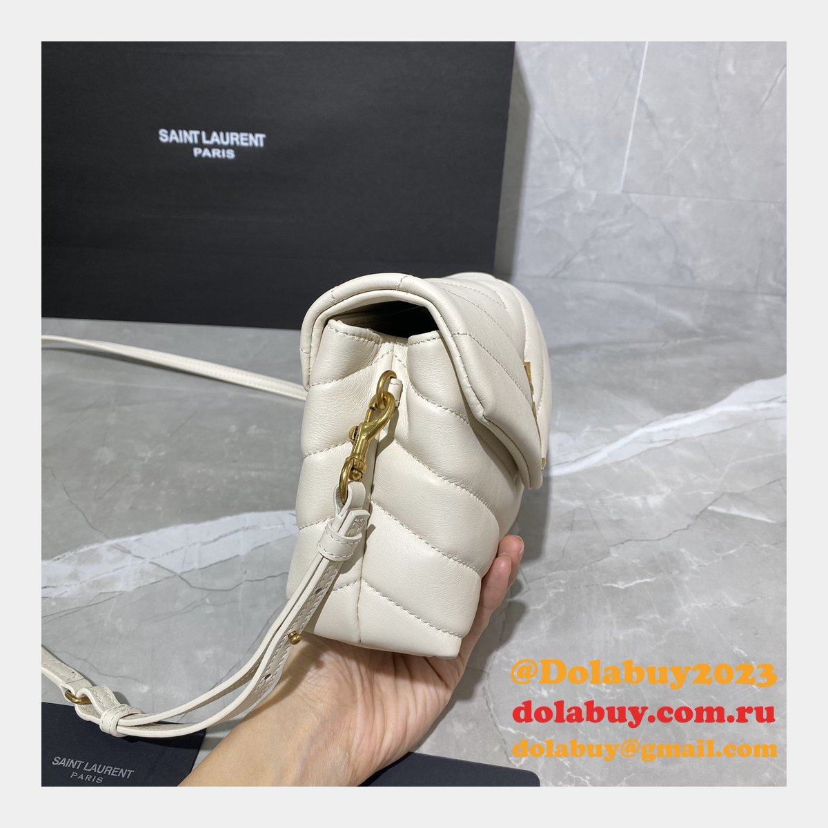 BEST HIGH QUALITY YSL 467072 LOULOU MATELASSE 20CM