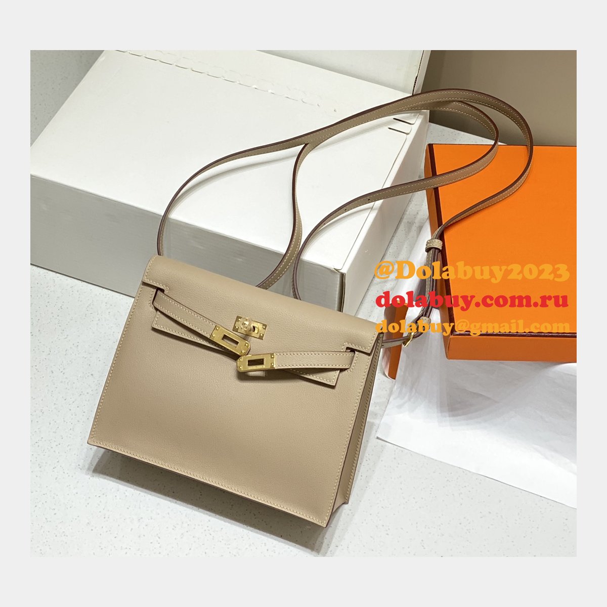 7 Star HERMES KELLY DANSE Customize BAG FOR SALE