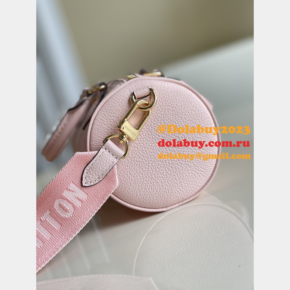 Louis Vuitton Papillon BB Monogram Empreinte Leather M45707 Rose