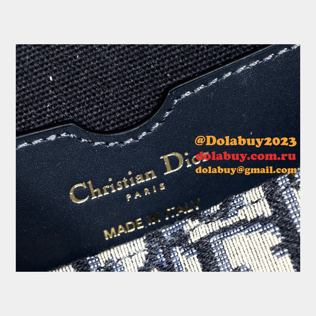 Replica Christian Dior Bobby East-West Blue Bag China Sale