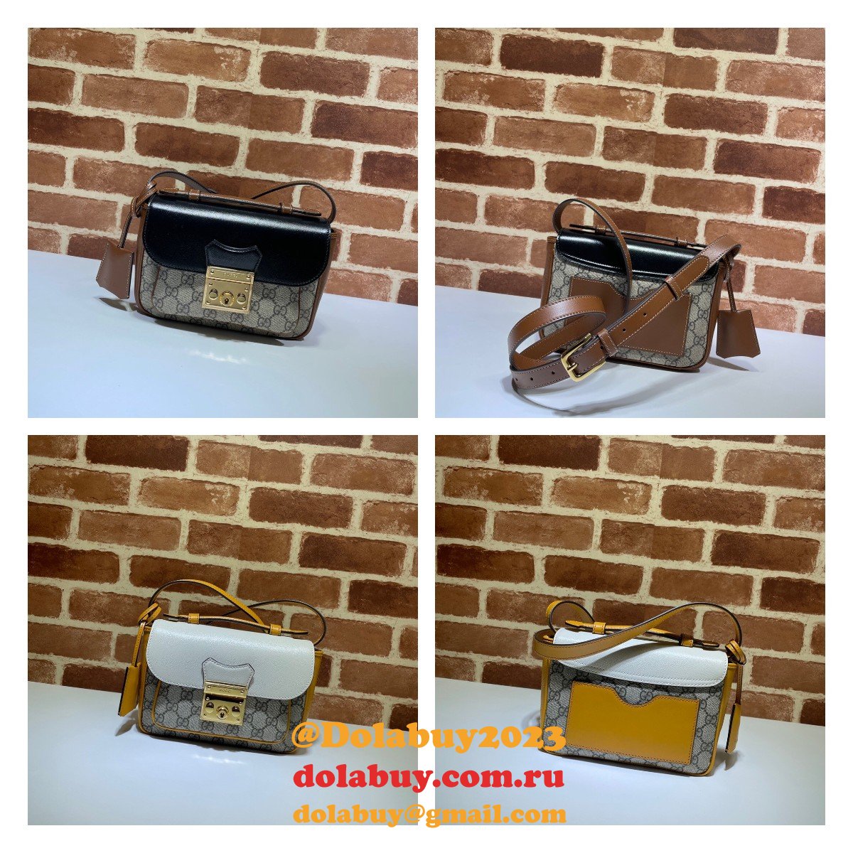 High Quality Gucci Replica 658487 Padlock mini bag in GG Supreme canvas