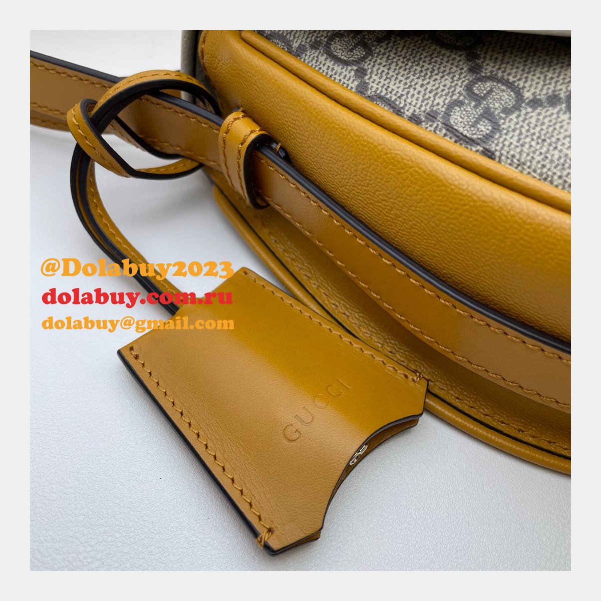 replica designer G*u*i 644524 white padlock small shoulder bag