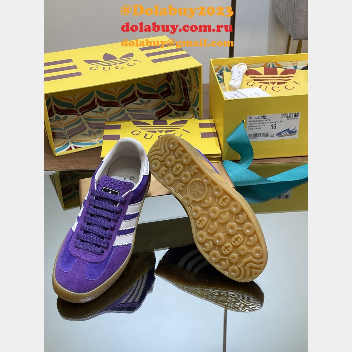 top quality G*u*i & adidas couple sneakers 2024