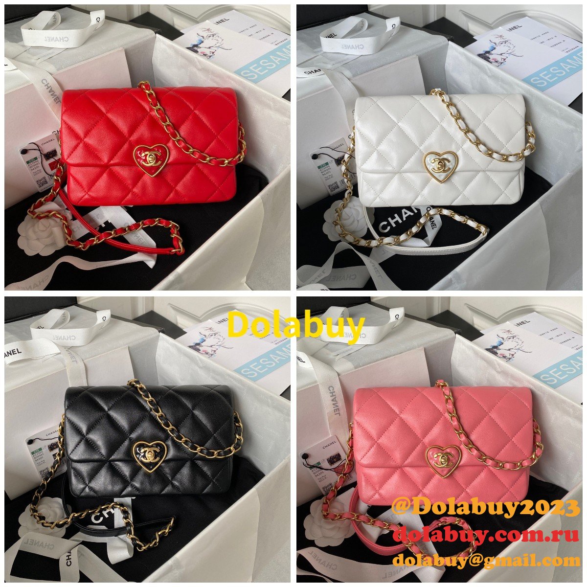 Perfect 1:1 Top Quality Flap Lambskin Replica AS3986 Bag