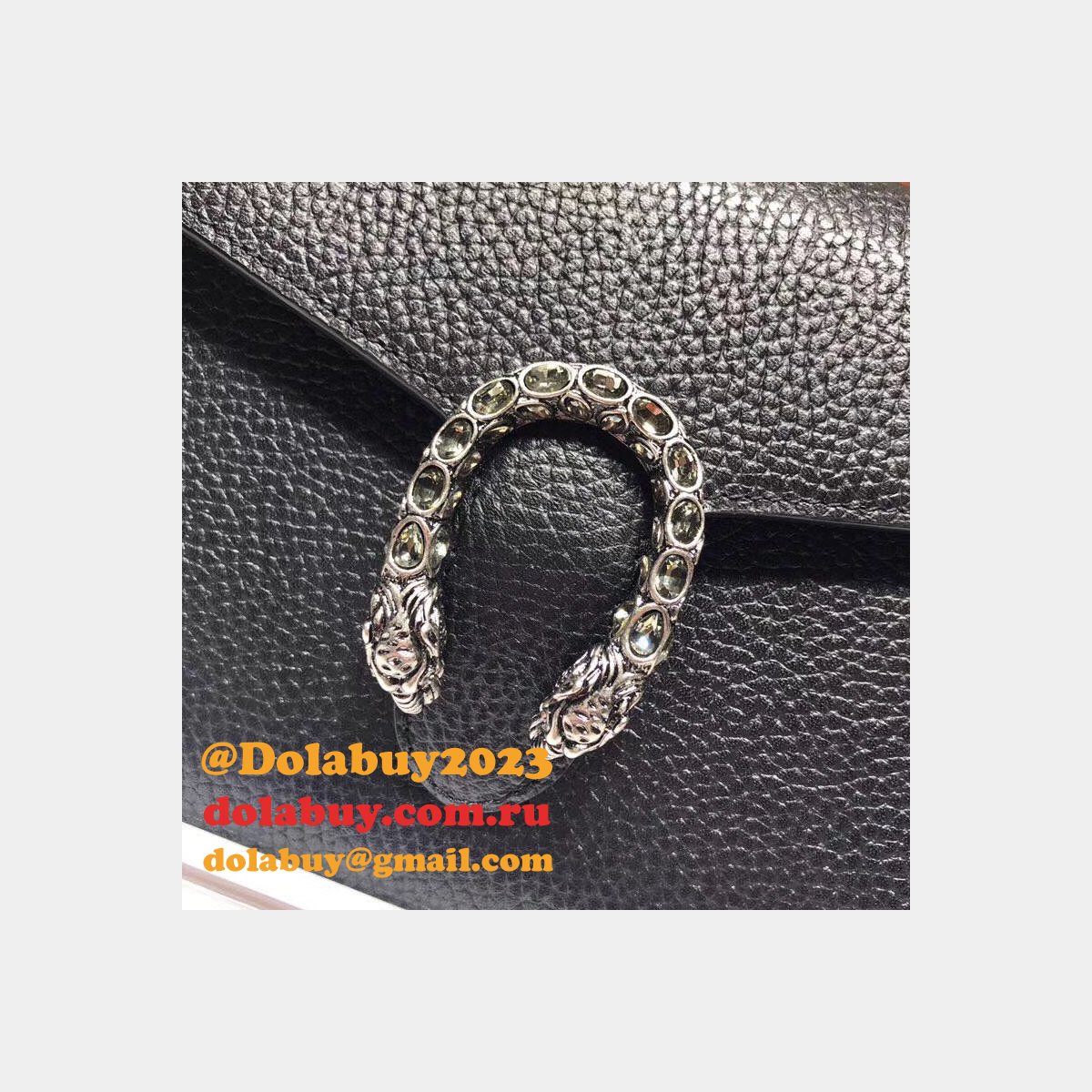 cheap G*u*i dionysus leather mini chain bag 401231 black