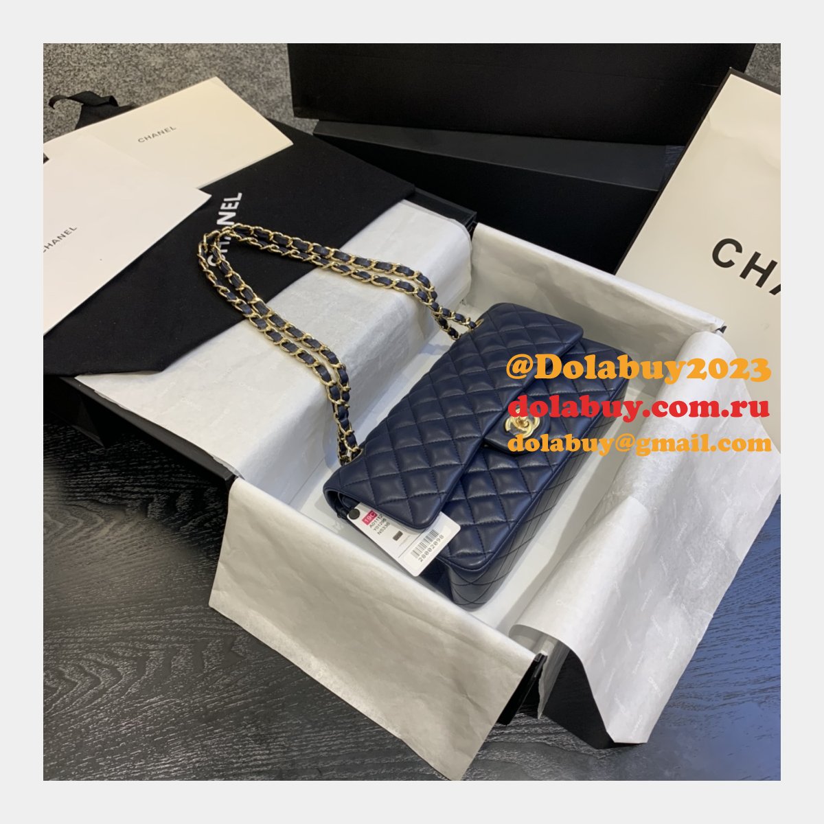 Top Quality CC Lambskin CF1112 25CM Handbags Online