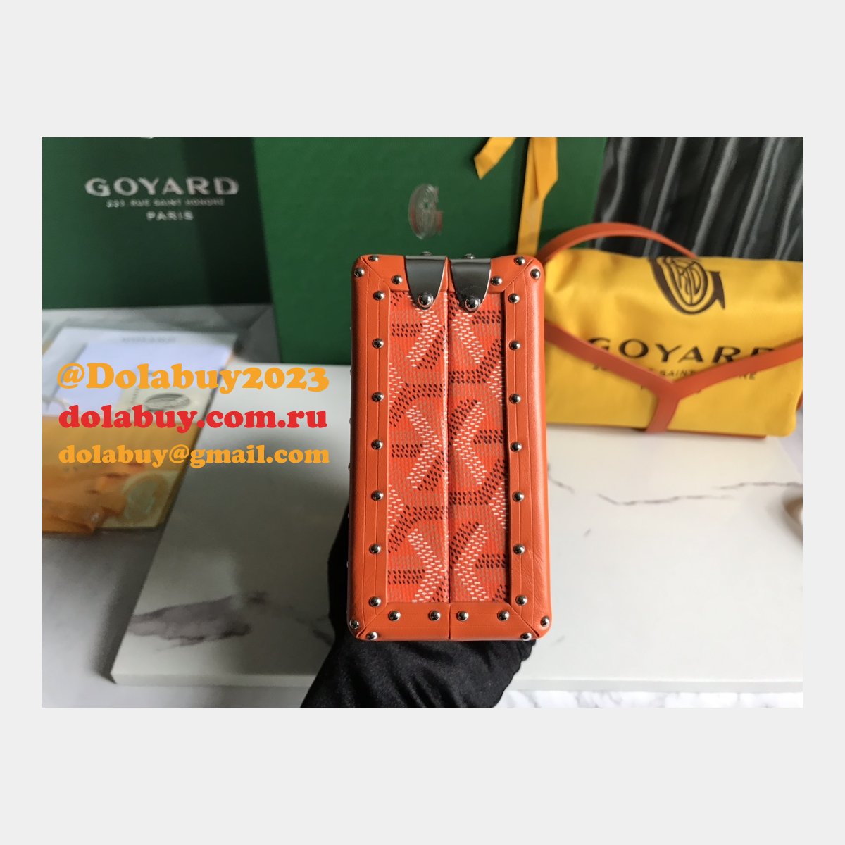 Best Quality 020177 Minaudière Goyardine Replica Goyard bags