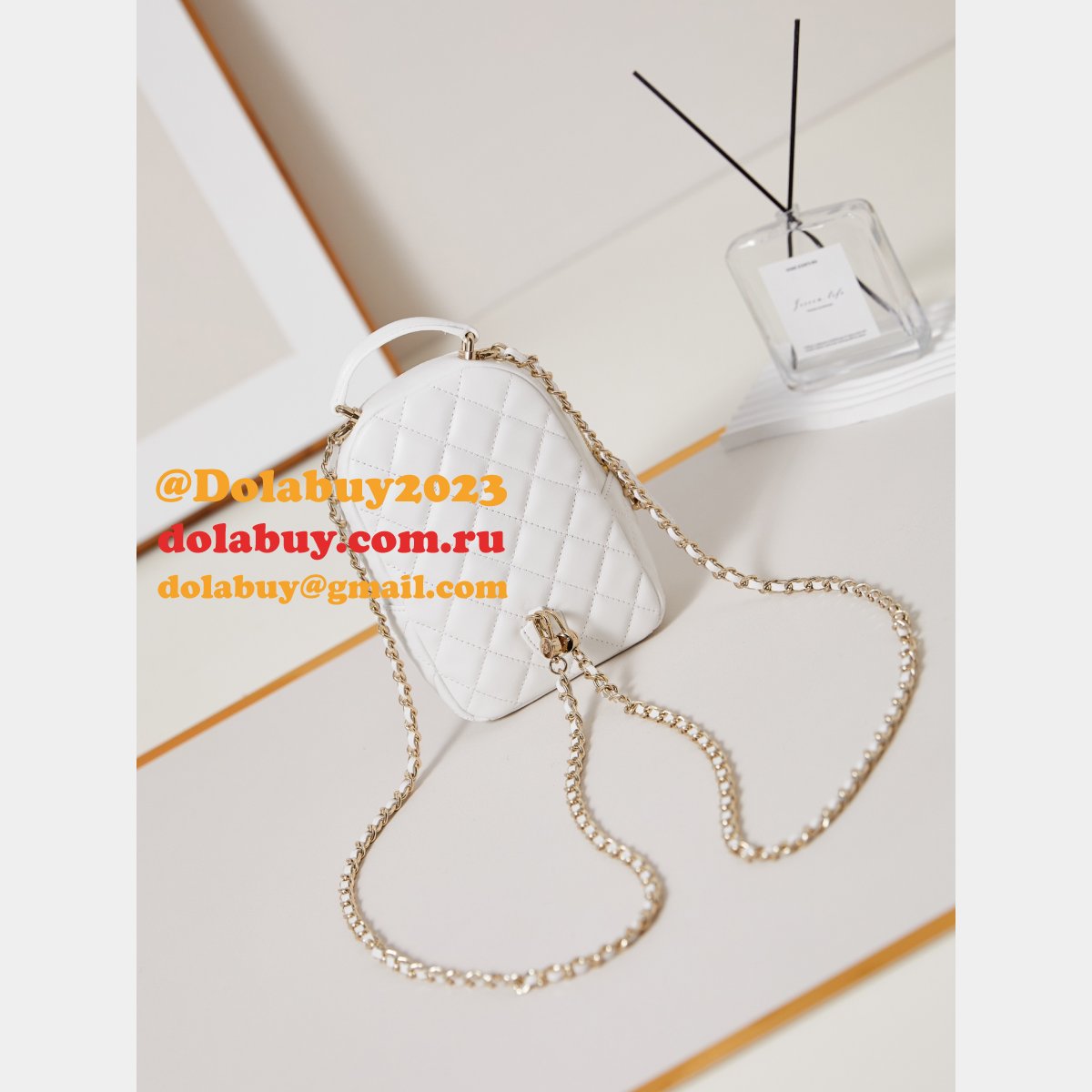 Luxury 24Cmini lambskin women backpack AP3753