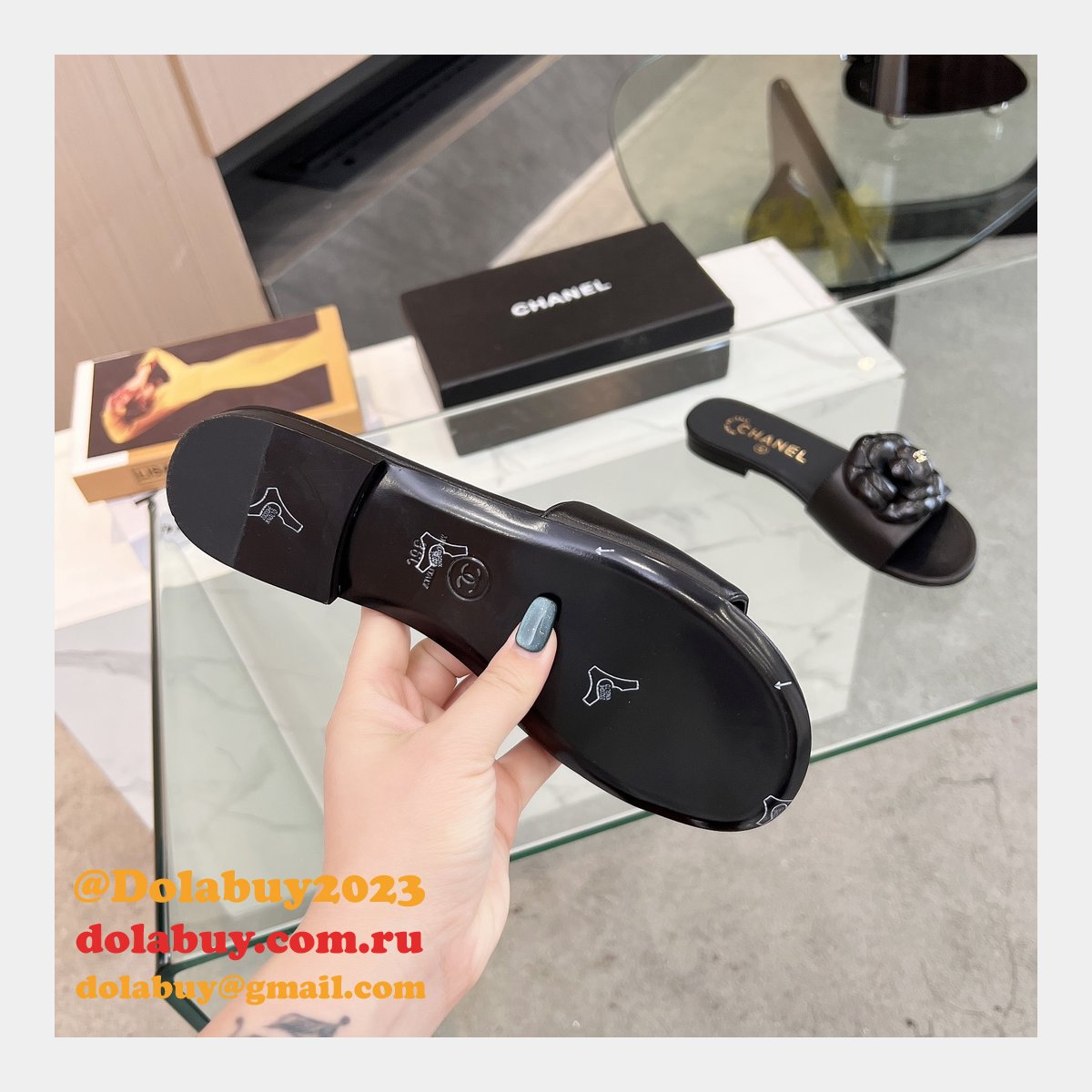 Luxury chane MULES slippers for women 2024