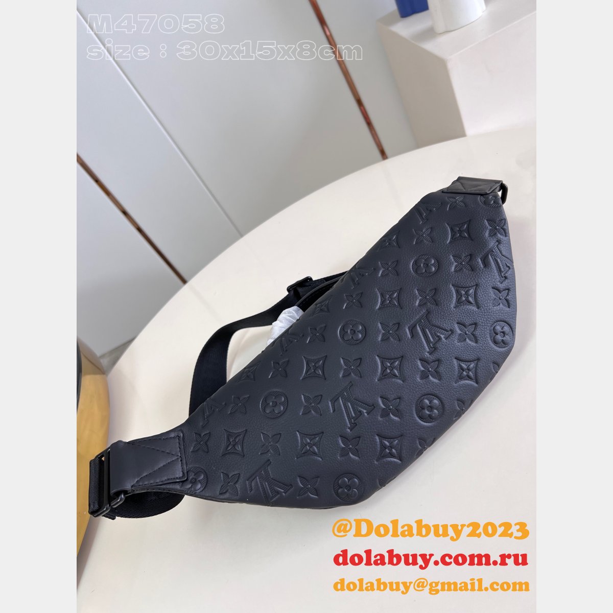 Rush Bumbag Belts M47058 Black Louis Vuitton Copy Shoulder Bags