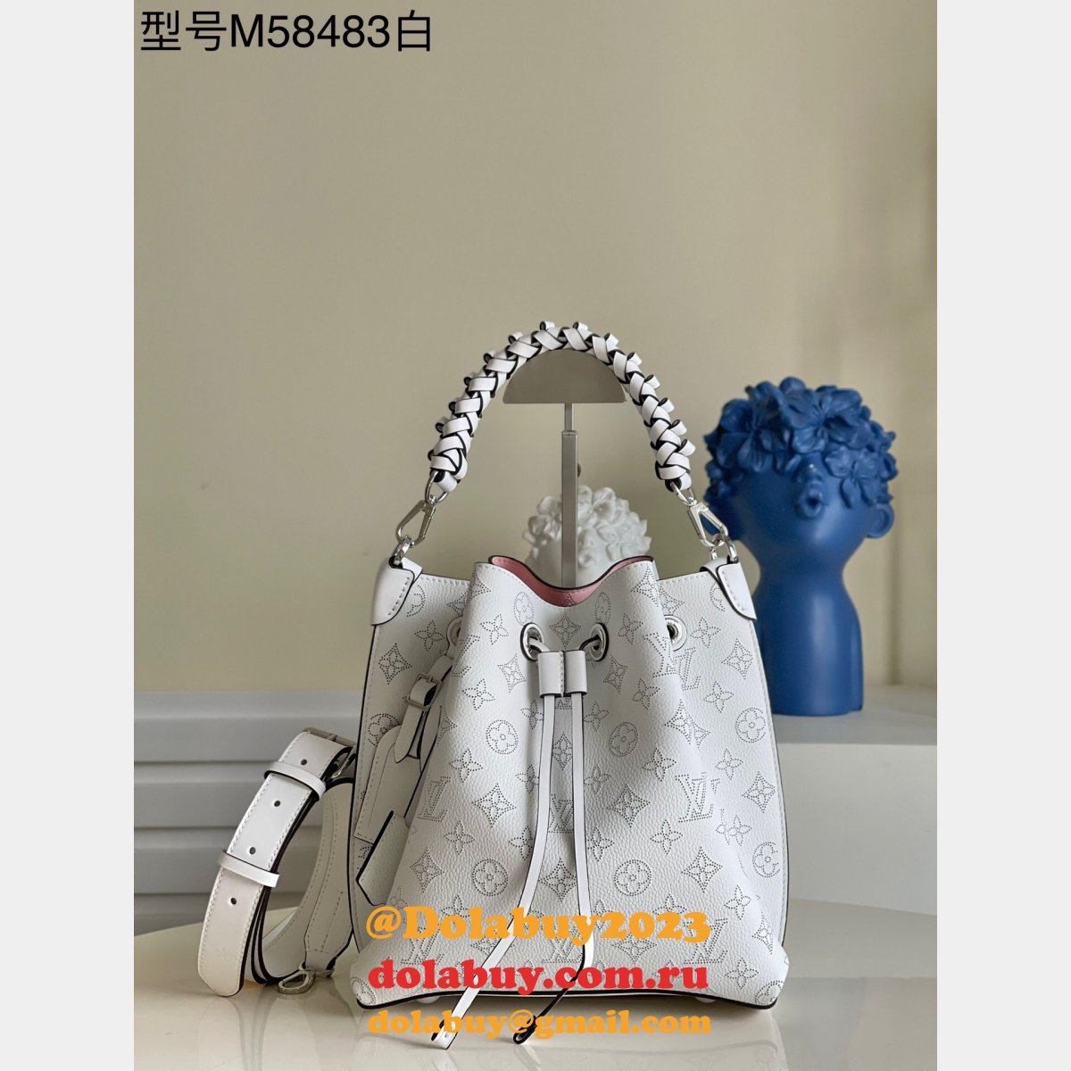 High Quality LV Designer Replica M58483 Wholesale Muria Mahina Leather Bag