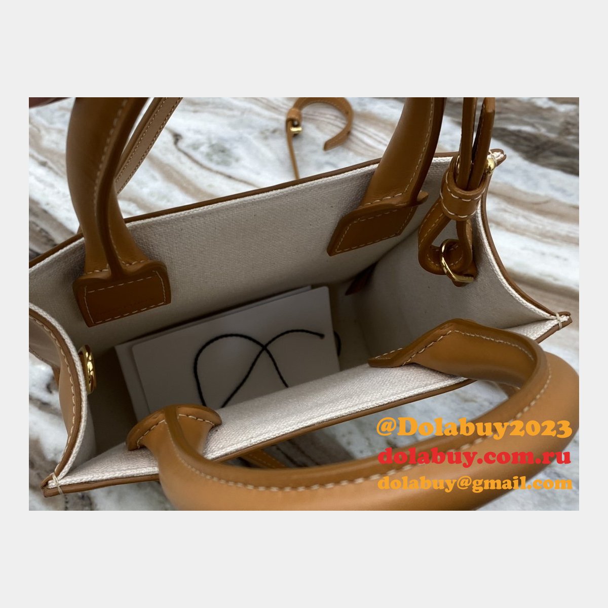 Celine Replica Small Cabas Vertical Bag In Triomphe Canvas