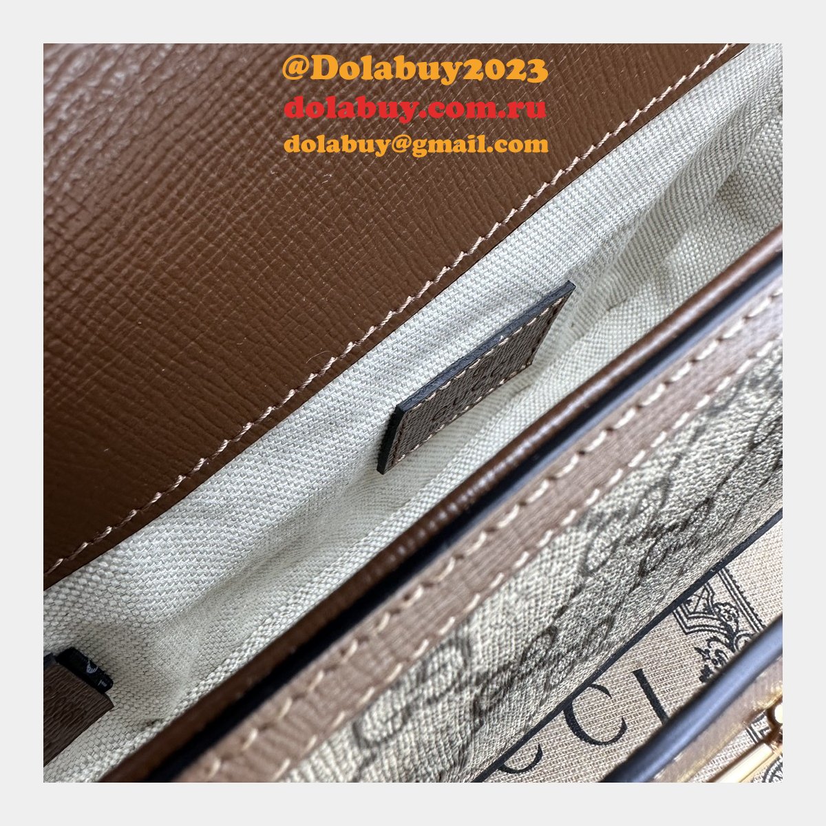 horsebit shoulder G*u*i perfect 1955 774209 fashion brown bag