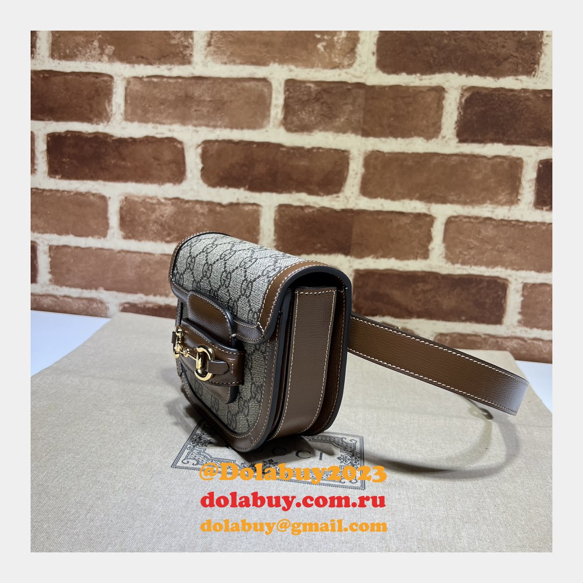 G*u*i duplicate horsebit 1955 rounded belt 760198 high quality bag