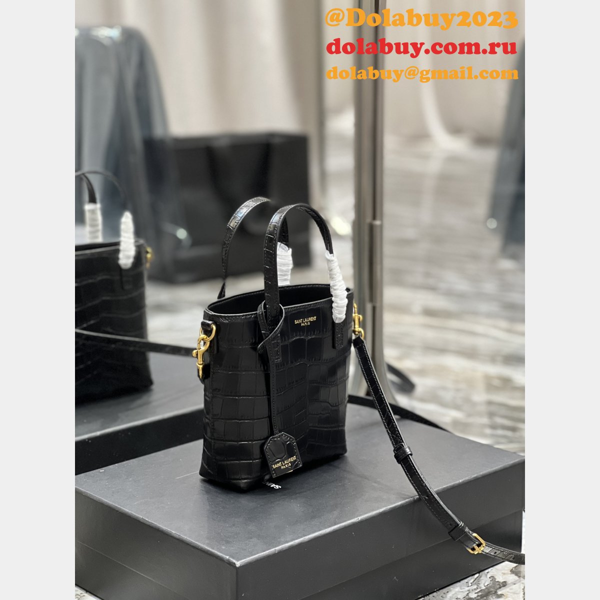 Saint Laurent Luxury Copy 712367 Mini Toy Shopping Tote Bag