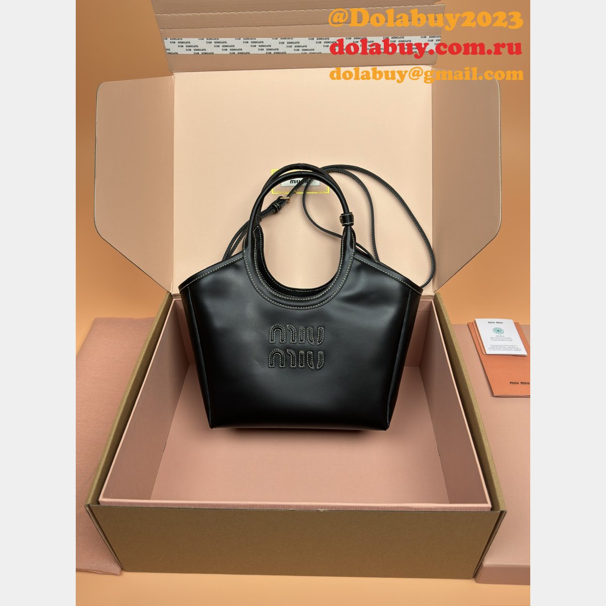 7 Star MIU MIU 5BG288 IVY Leather Small Bag