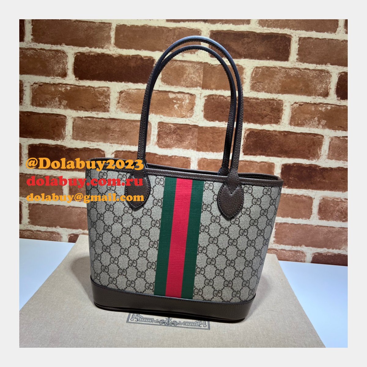 G*u*i cheap 726762 ophidia small tote beige bag