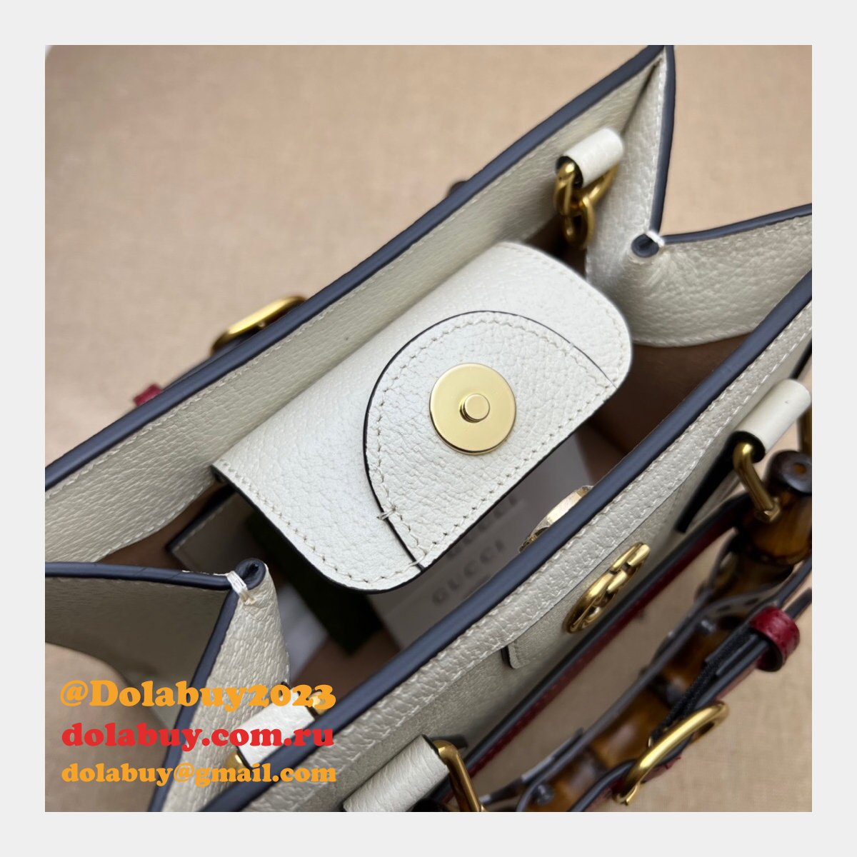 G*u*i designer replica 702732 diana mini tote bag leather