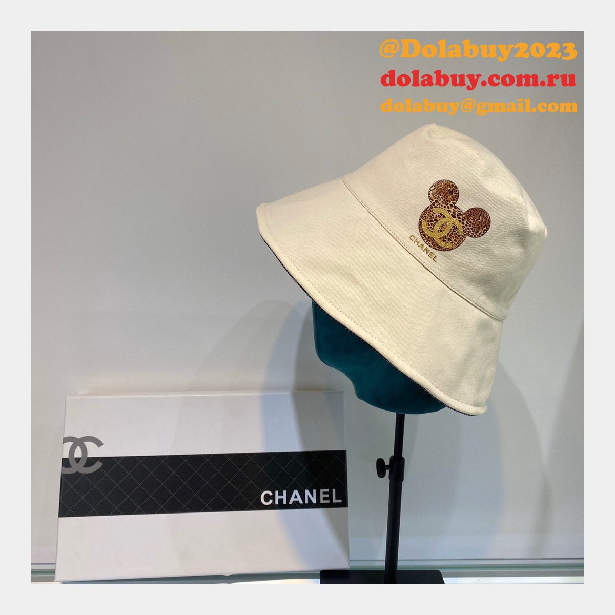 Wholesale CC new double-sided wearable Mickey fisherman hat