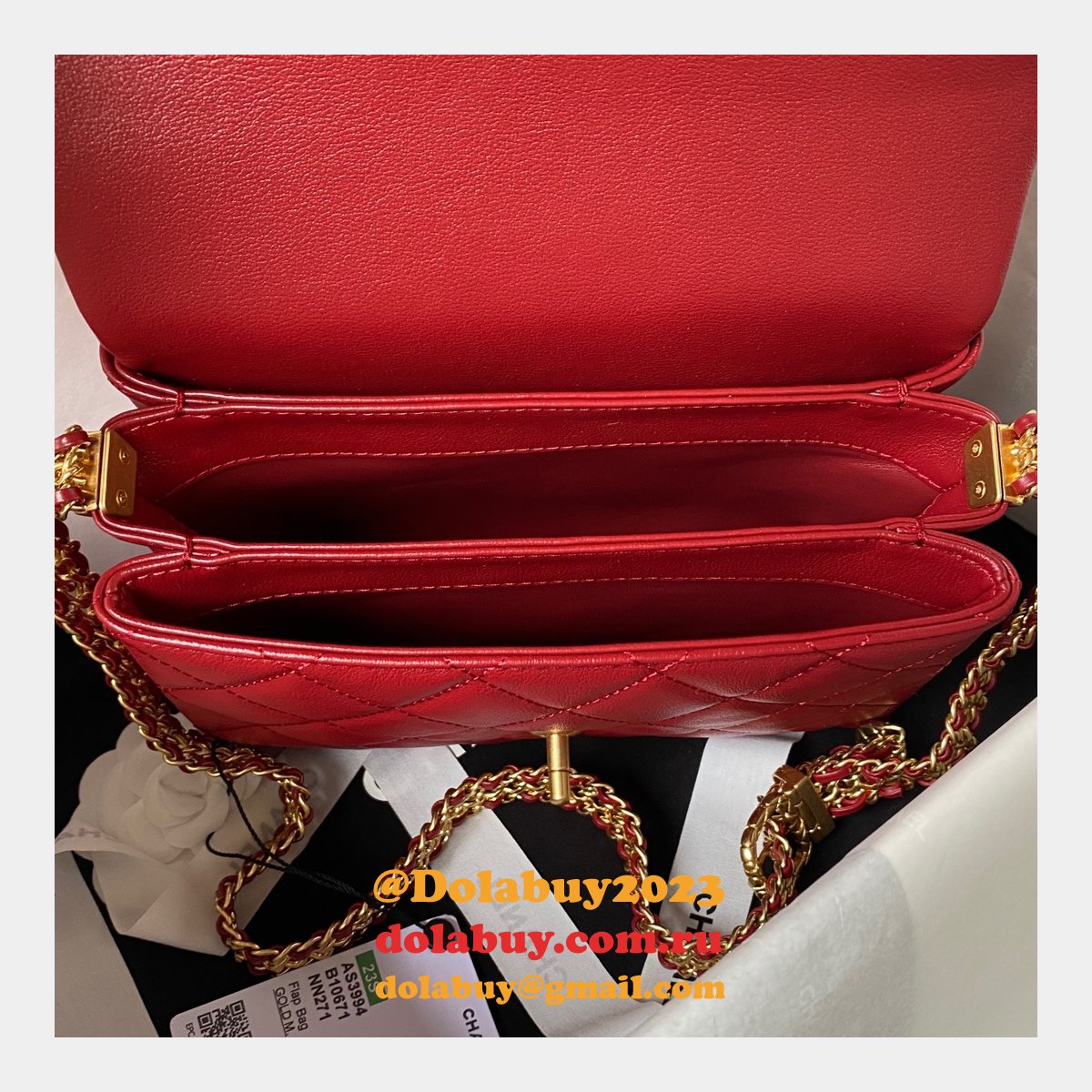 1:1 Mirror Flap Fashion Chain Best AS3994 Replica Quality Bag