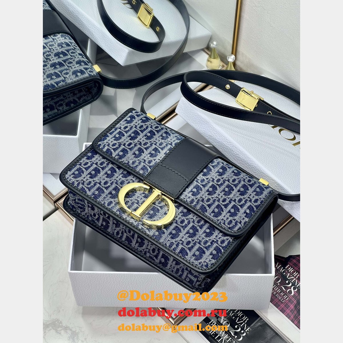 Designer Christian Dior Copy 30 Montaigne Oblique 3349 Bag