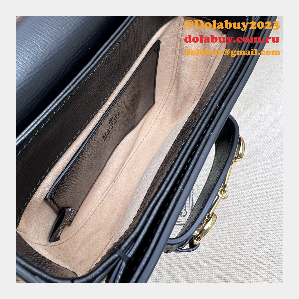 G*u*i duplicate horsebit 1955 rounded belt 760198 high quality bag