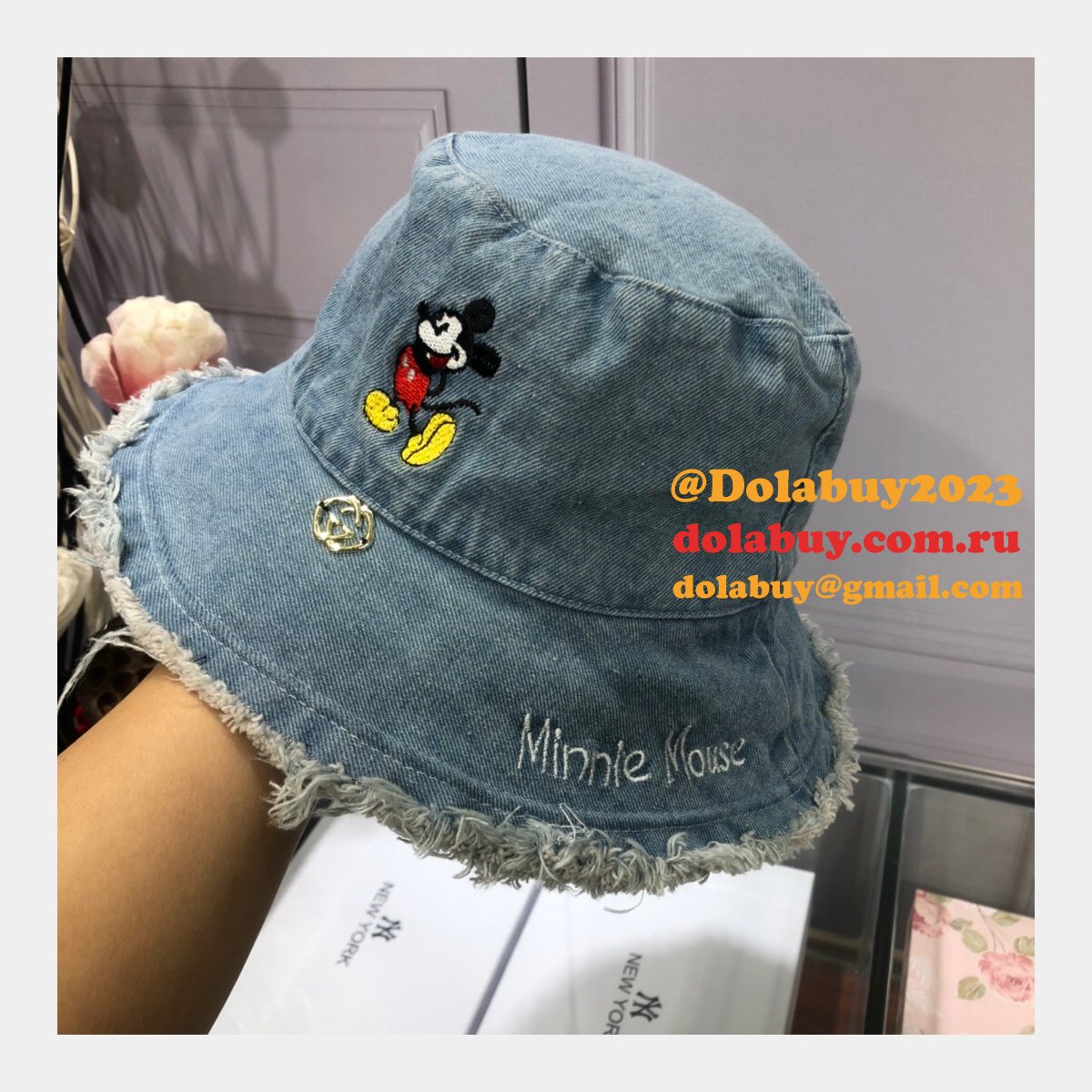 designer G*u*i mickey fisherman high quality hat