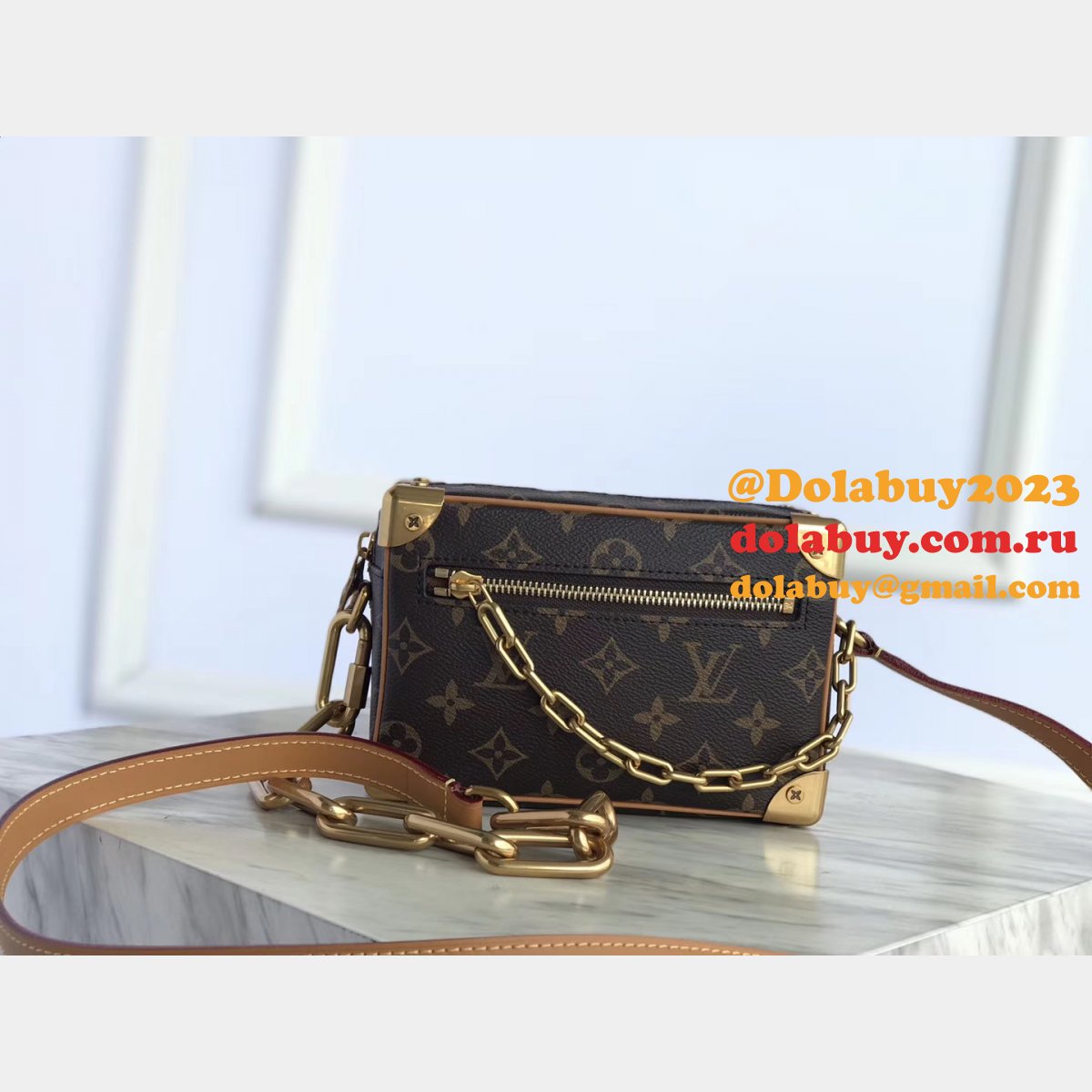 Replica Louis Vuitton Mini Soft Trunk Monogram Other in M68906 Brown