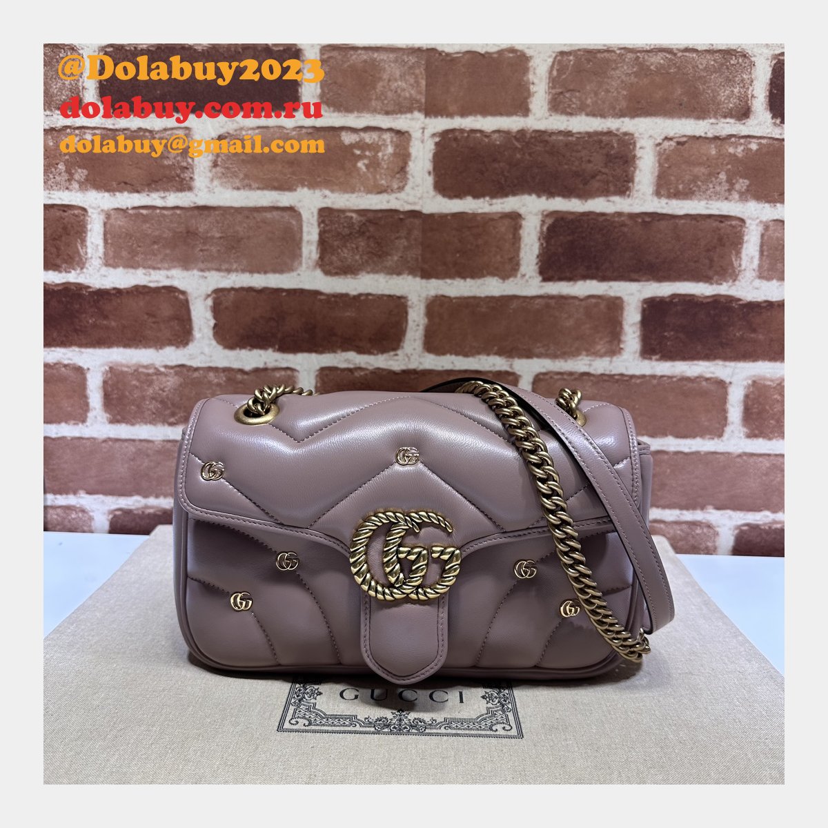 matelassé copy 443497 G*u*i gg marmont small replicas bag