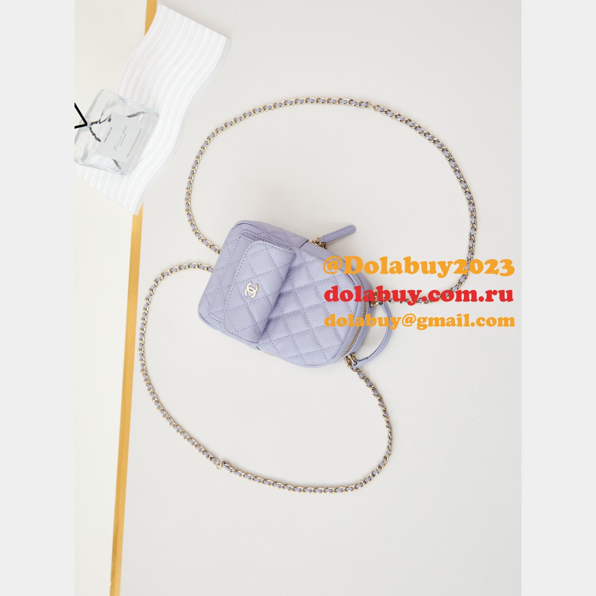 Fashion 24Cmini caviar leather women backpack AP3753