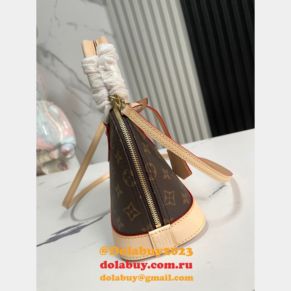 Louis Vuittons Fake Alma BB Designer Mini Top Handle N41221 Bag