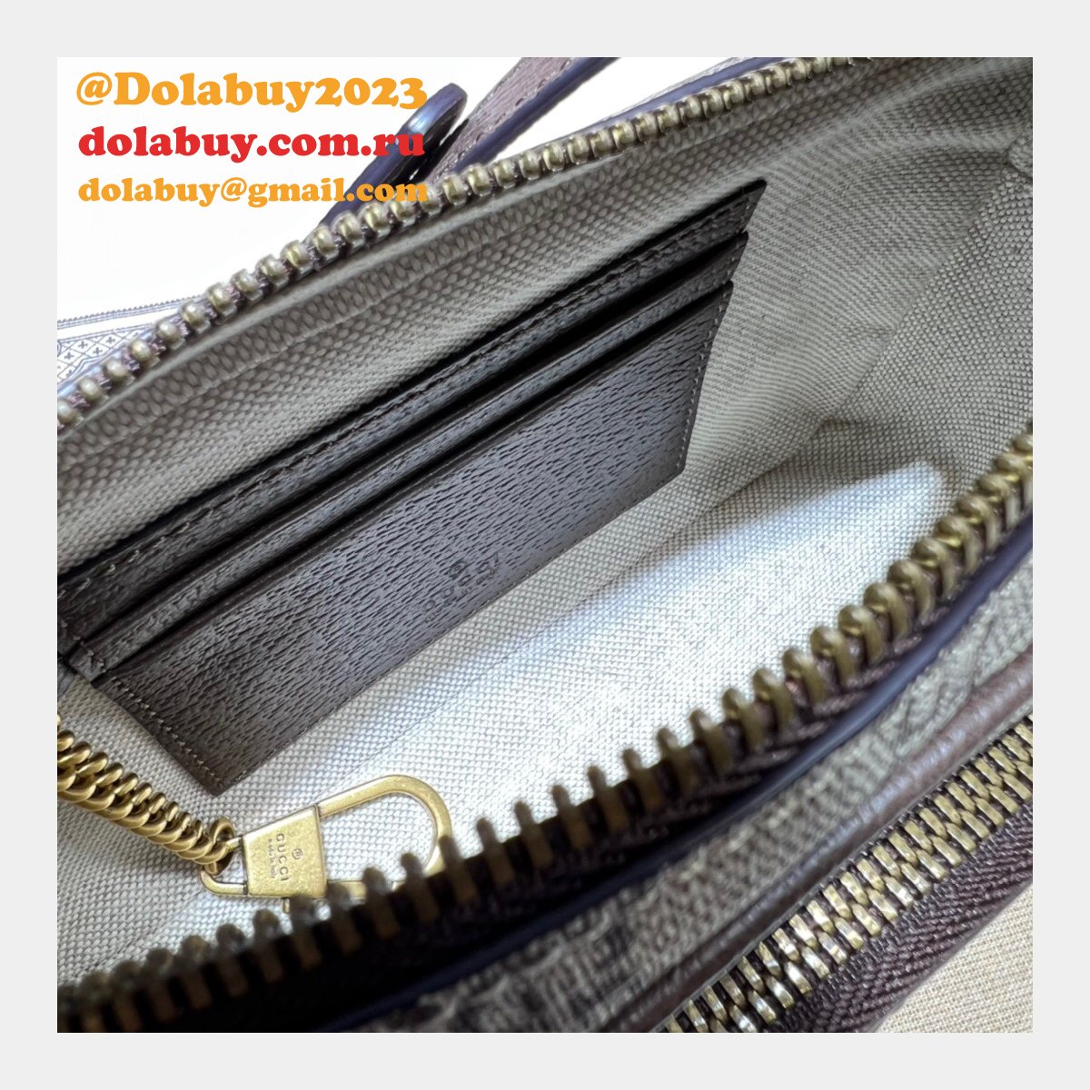 brown/blue G*u*i replica ophidia gg 722557 bag