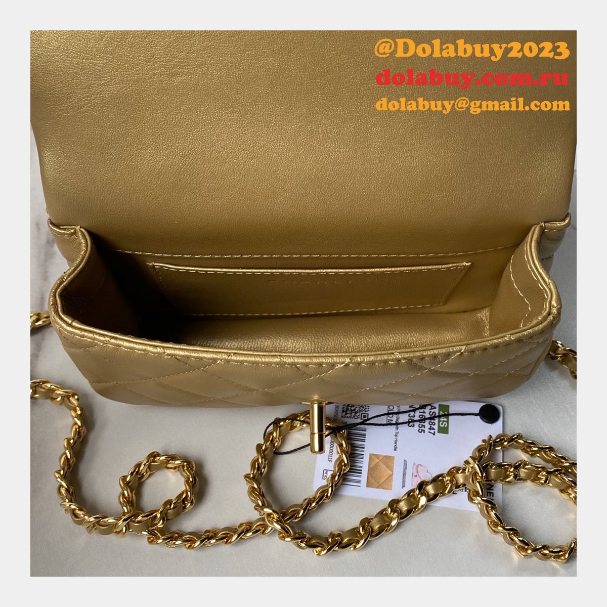 Copy Flap Top Handle AS4847/AS4848 1:1 Mirror Bag