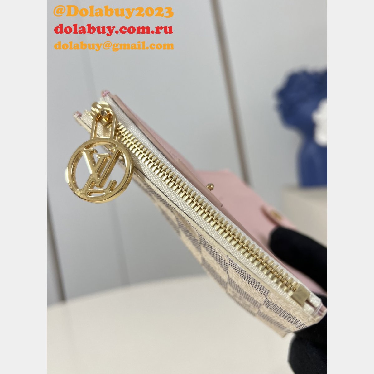 Louis Vuitton Baige Lisa Monogram LV Circle M00133 Wallet