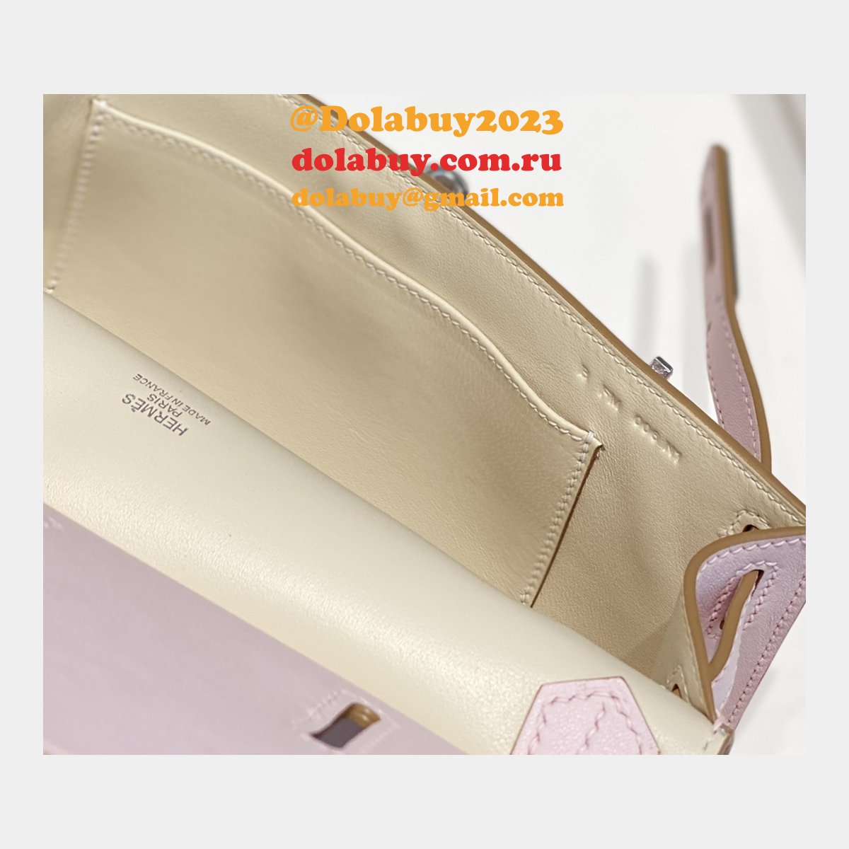 Luxury hermes jypsiere mini calf leather bag