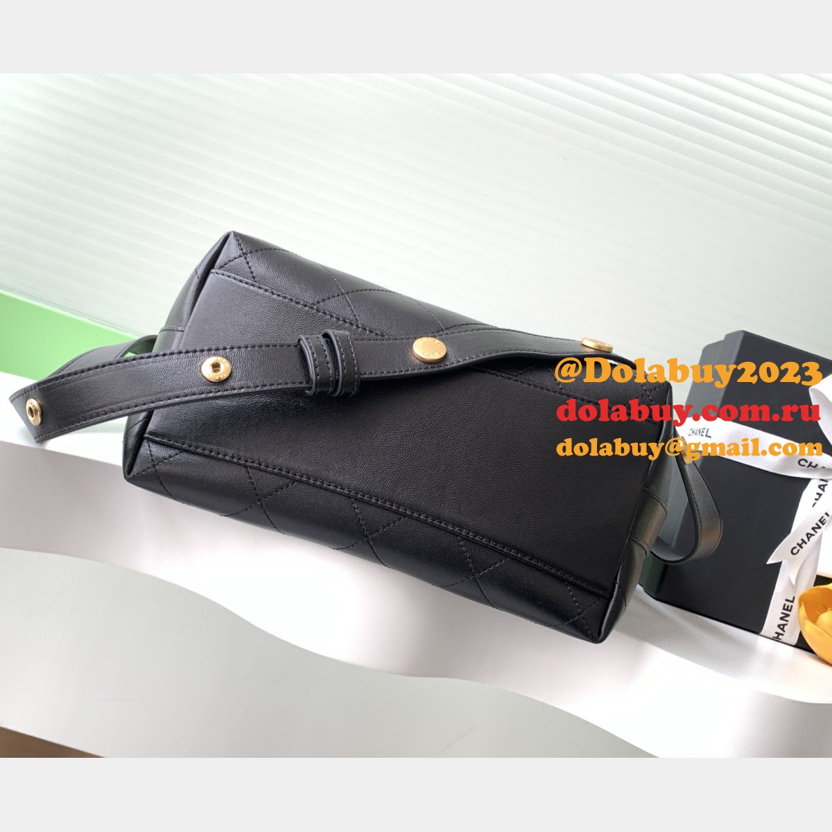 Replica AS5406 Spring-Summer 2025 Large Bucket Black Bag