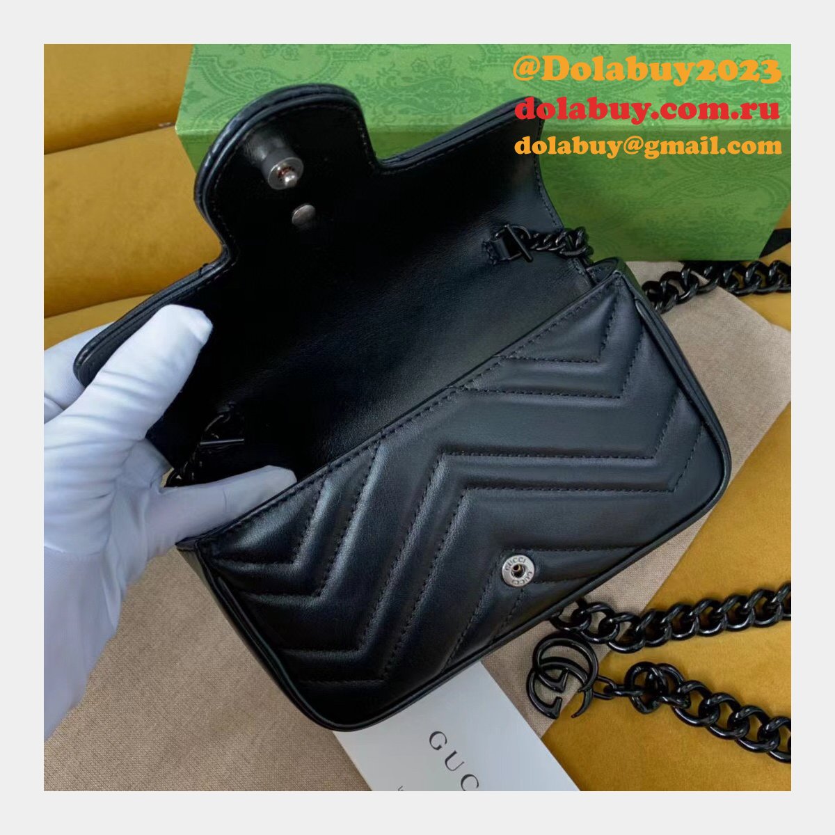 knockoff G*u*i gg marmont matelassé leather super 699757 bag