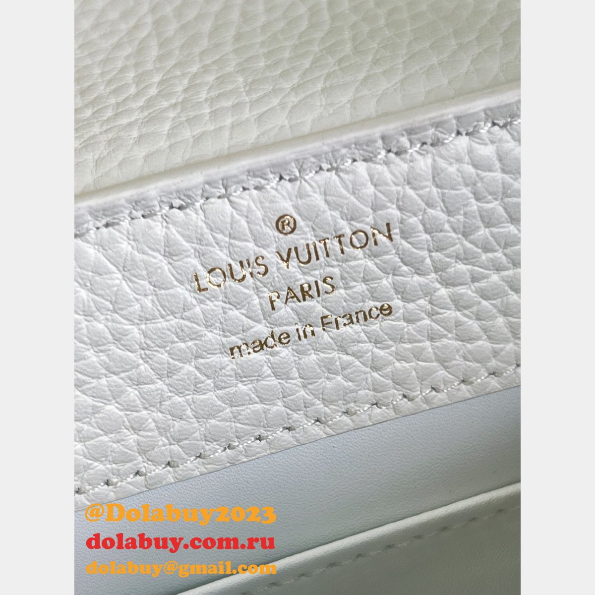 Louis Vuitton AAA Replica Designer Capucines Mini White M97980/M55921 Bag