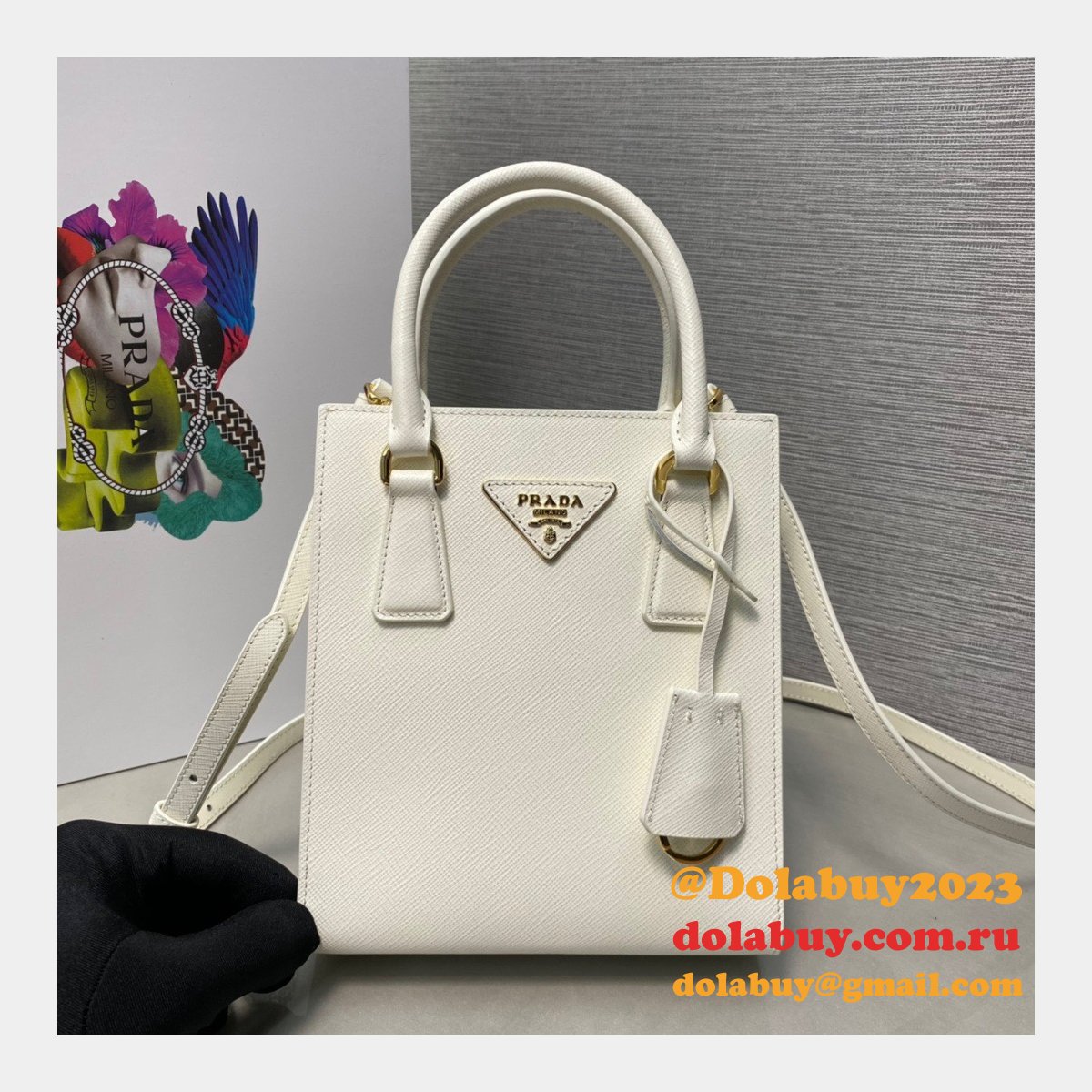 TOP PRADA SAFFIANO KILLER BAG FASHION 1BA358