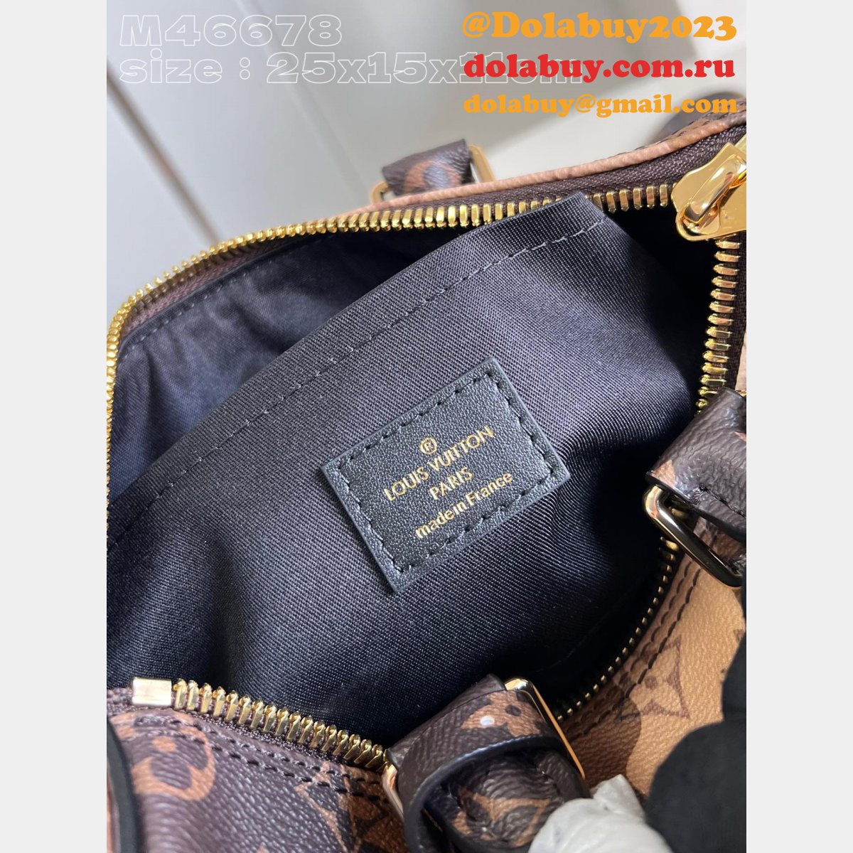 Keepall Bandoulière 25 Brown M46678 Louis Vuitton Replica Bags