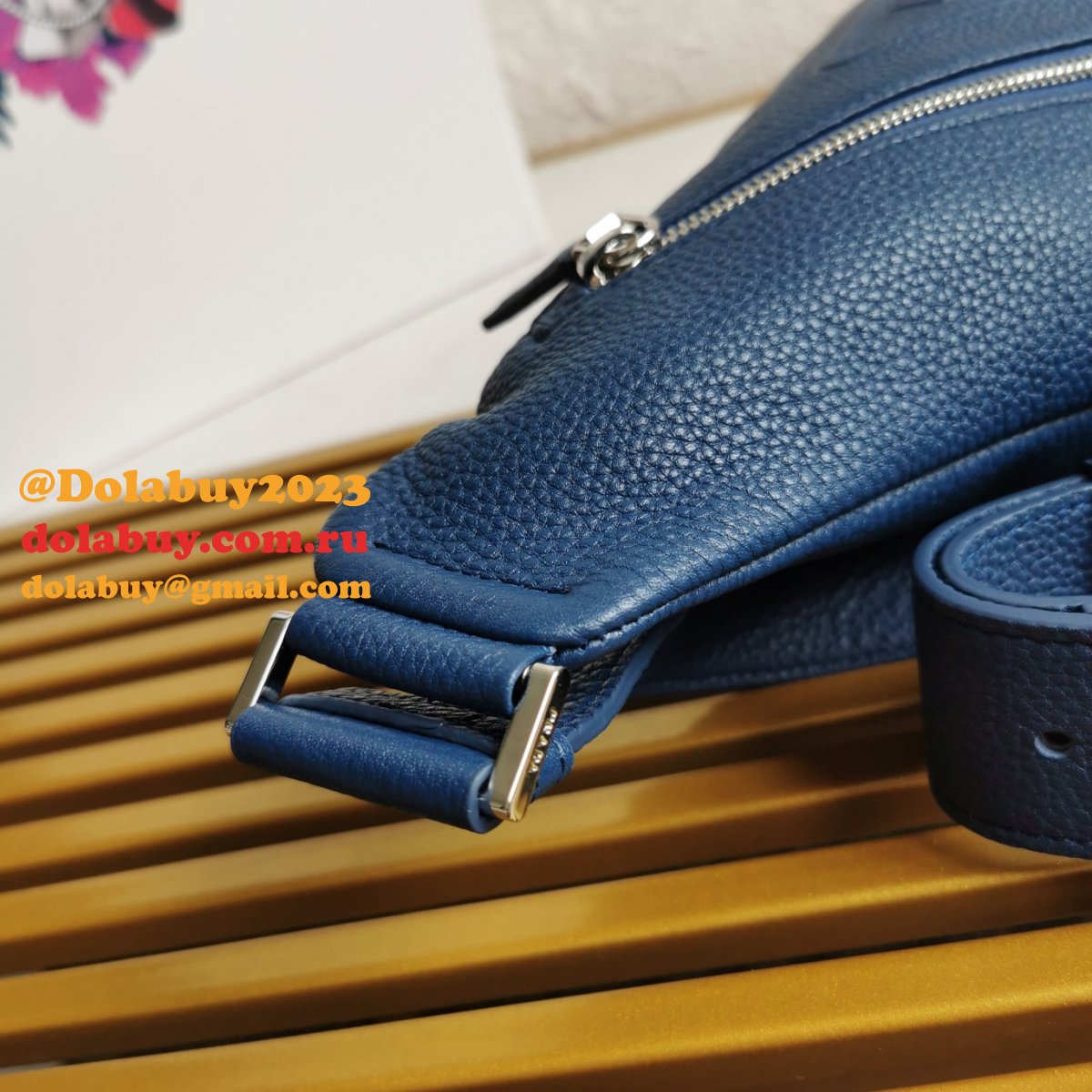 Bluette Replicas Prada Cross Backpacks Belt 2VZ098 High Quality Bag