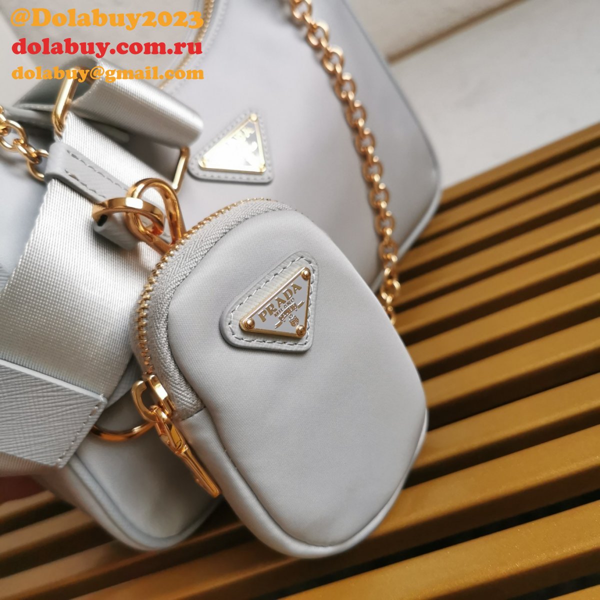 Prada Replica Nylon Hobo 1BH204 Knock Off Designer Bag