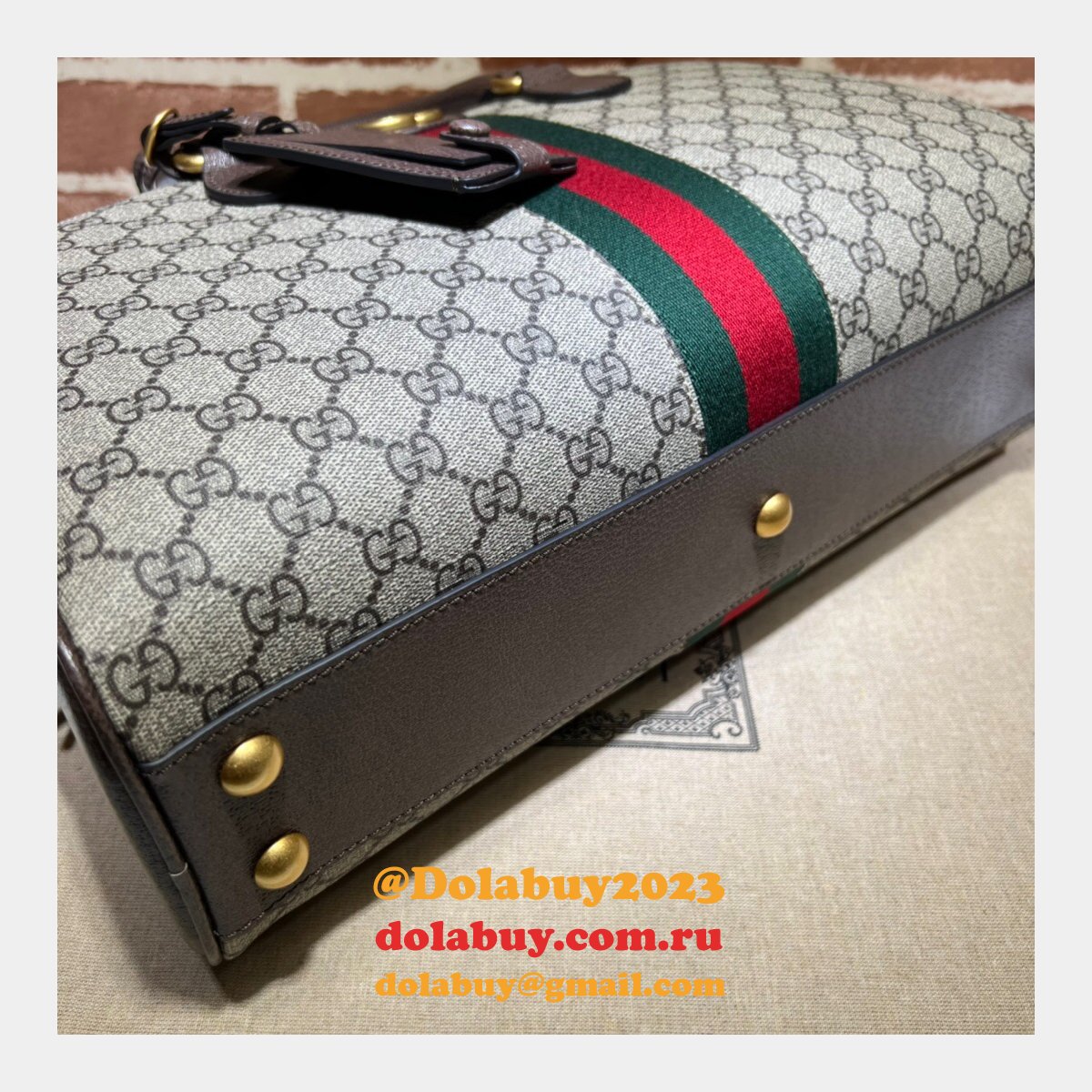 wholesale G*u*i replica savoy duffle bowling men 723309 bag