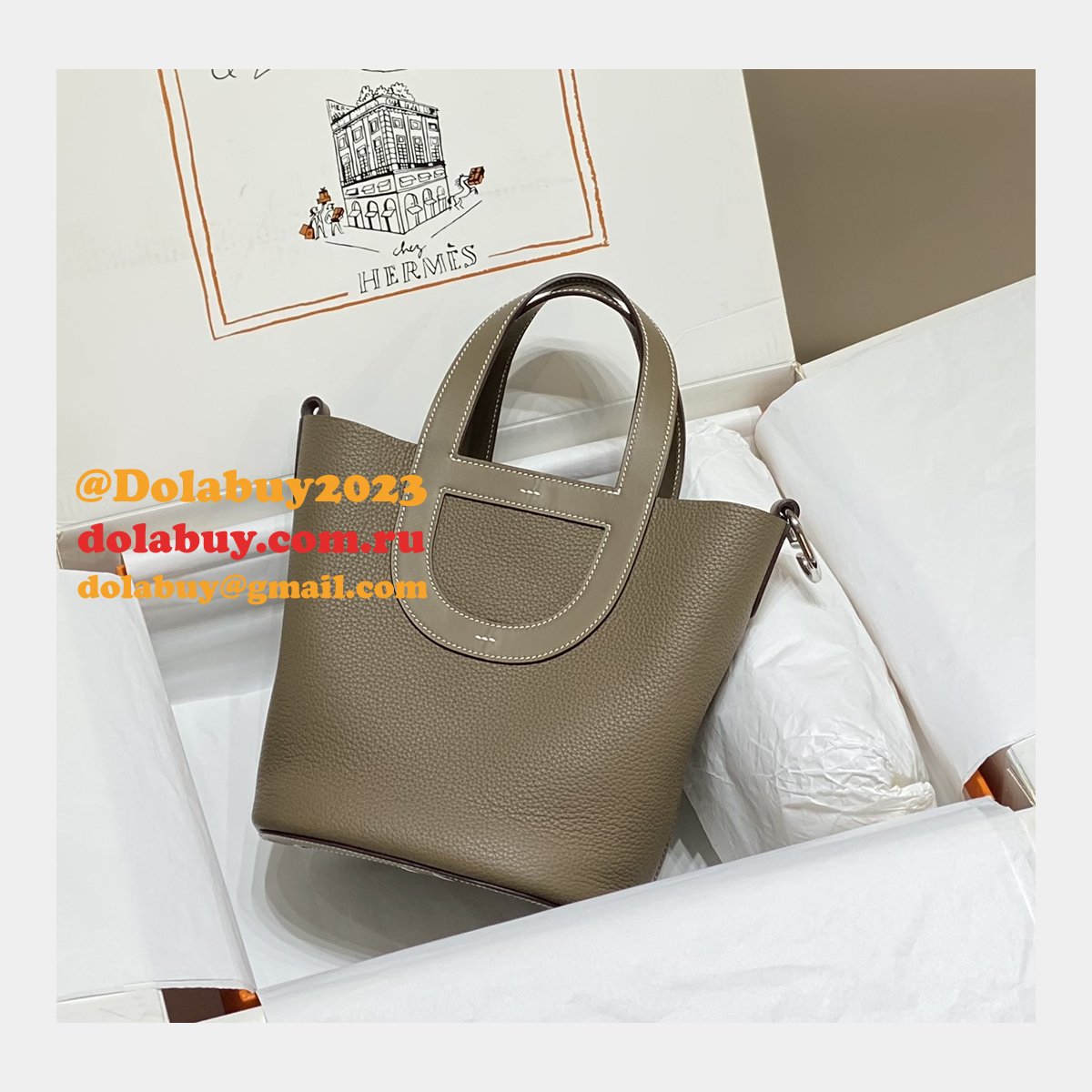 1:1 Mirror hermes IN THE LOOP PICOTIN 18 bag